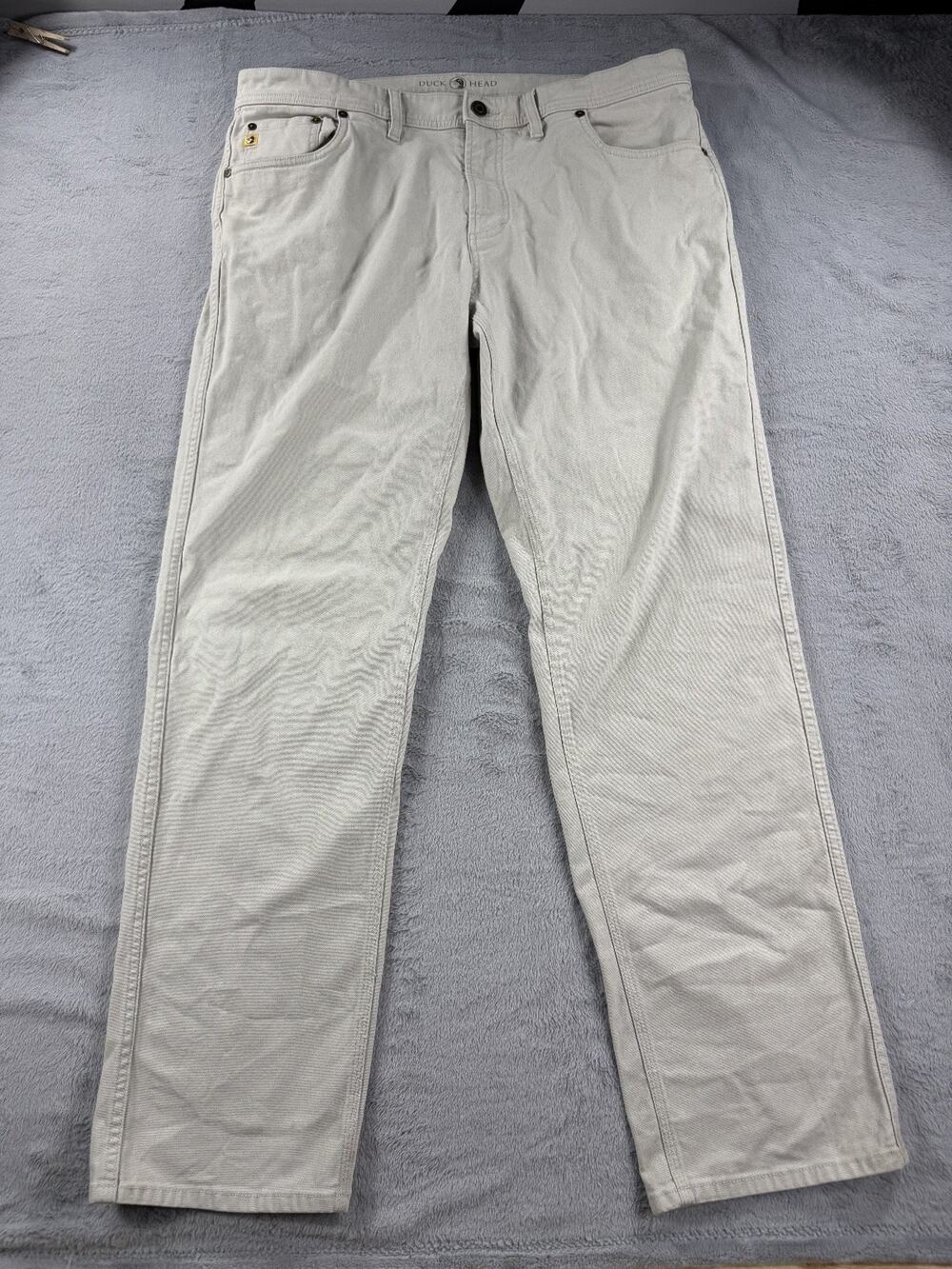 Duck Head Men's 38x32 Khaki Tan Chino Pants Cotton Casual Preppy Stretch